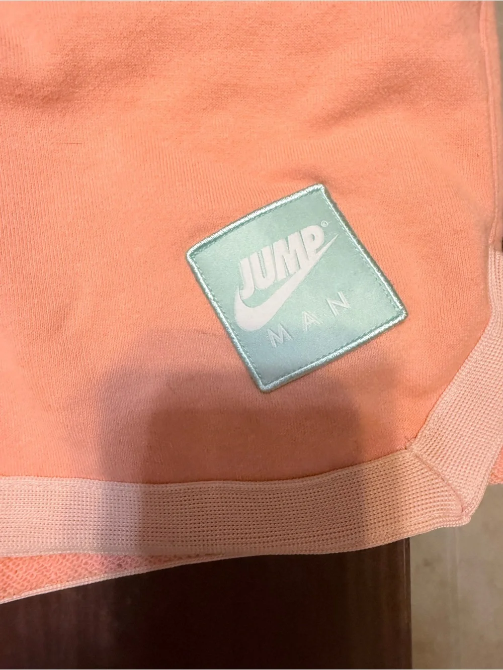 Jordan men’s Two-Tone Peach Drawstring Athletic Shorts